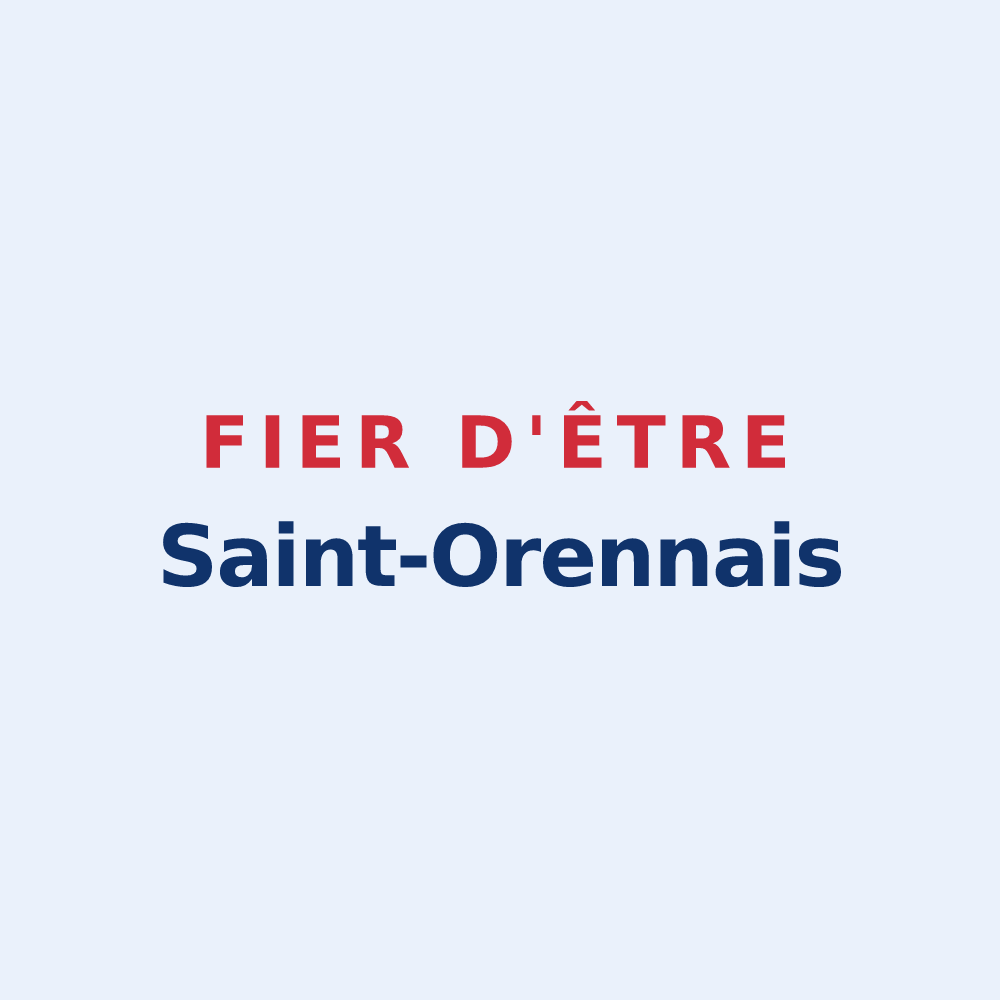 Sticker « Fier d'être Saint-Orennais » — design pour Saint-Orens-de-Gameville