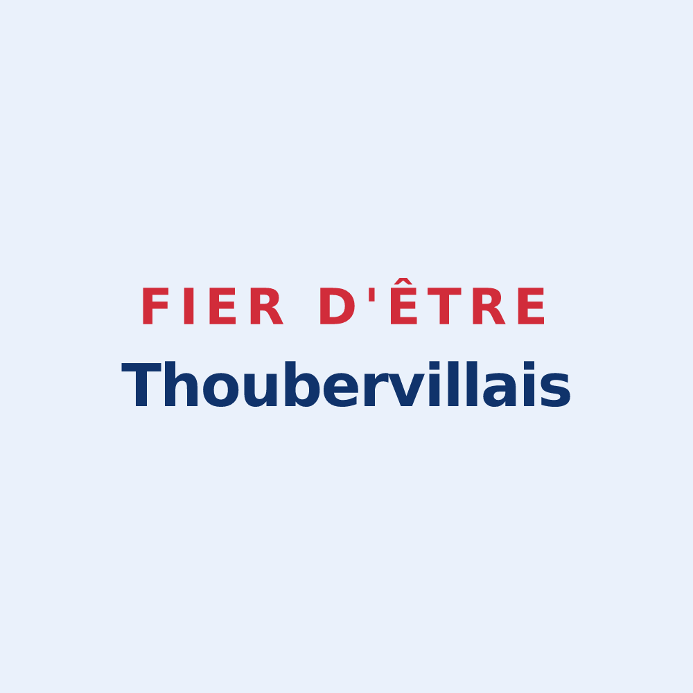 Sticker « Fier d'être Thoubervillais » — design pour Saint-Ouen-de-Thouberville