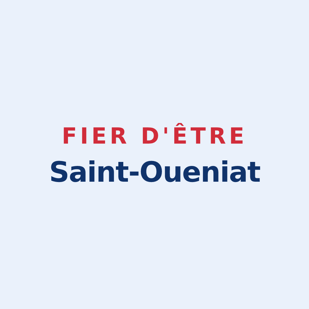 Sticker « Fier d'être Saint-Oueniat » — design pour Saint-Ouen-Domprot