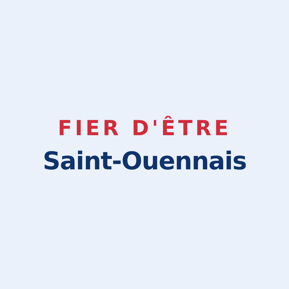 Sticker « Fier d'être Saint-Ouennais » — design pour Saint-Ouen-du-Breuil