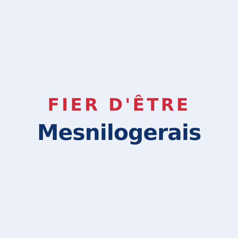 Sticker « Fier d'être Mesnilogerais » — design pour Saint-Ouen-du-Mesnil-Oger