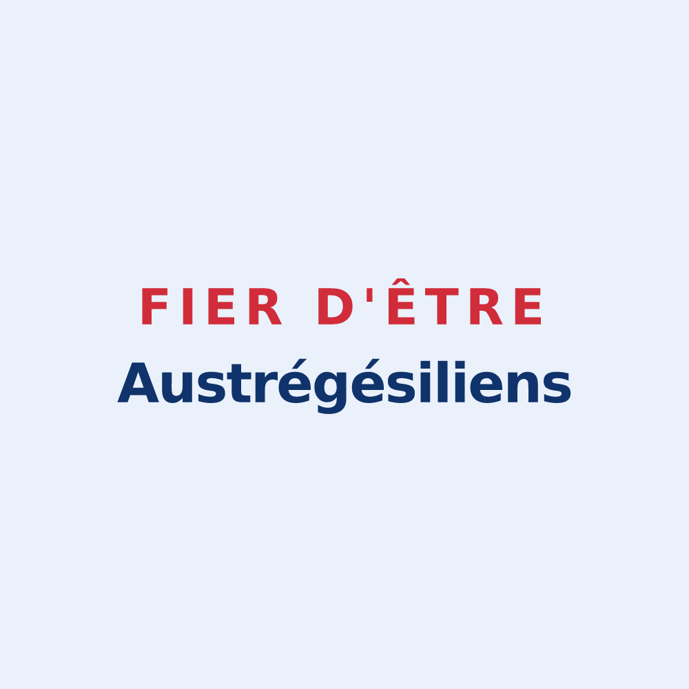 Sticker « Fier d'être Austrégésiliens » — design pour Saint-Outrille