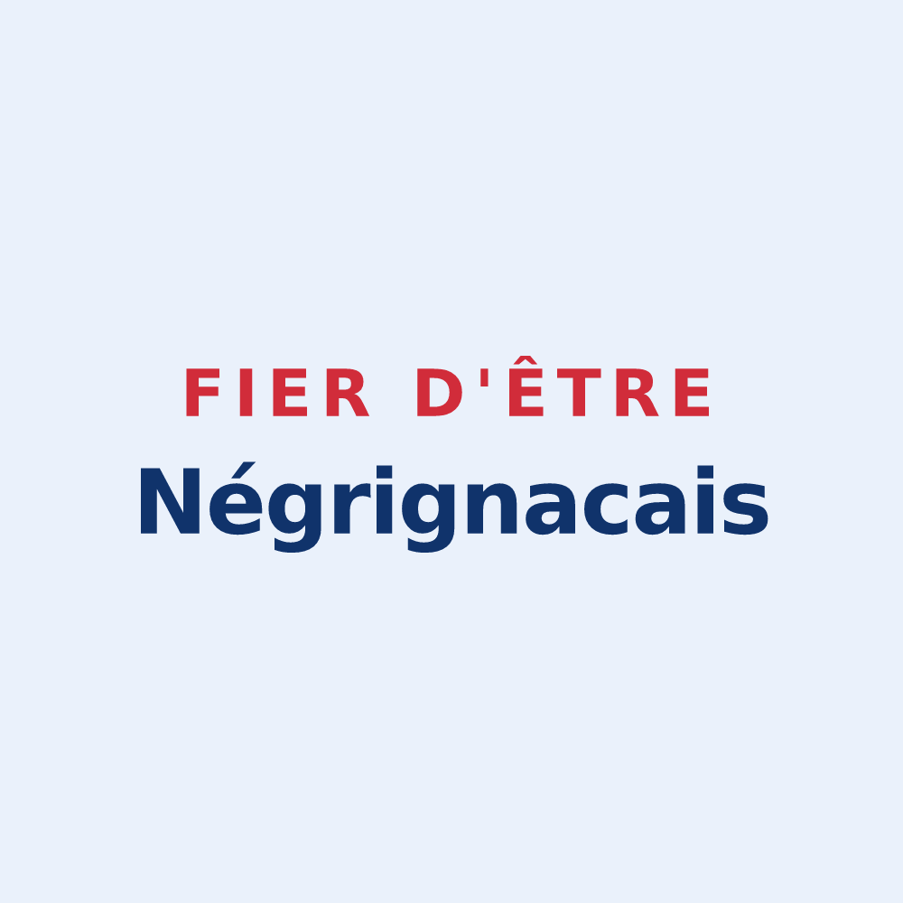 Sticker « Fier d'être Négrignacais » — design pour Saint-Palais-de-Négrignac