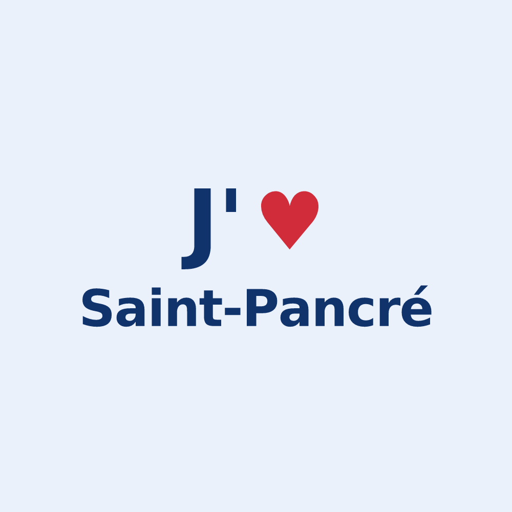 Sticker personnalisé Saint-Pancré — design J'aime Saint-Pancré