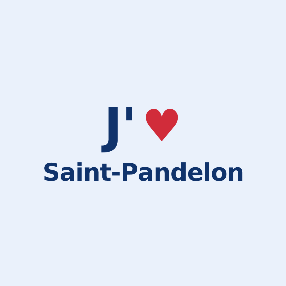 Sticker personnalisé Saint-Pandelon — design J'aime Saint-Pandelon
