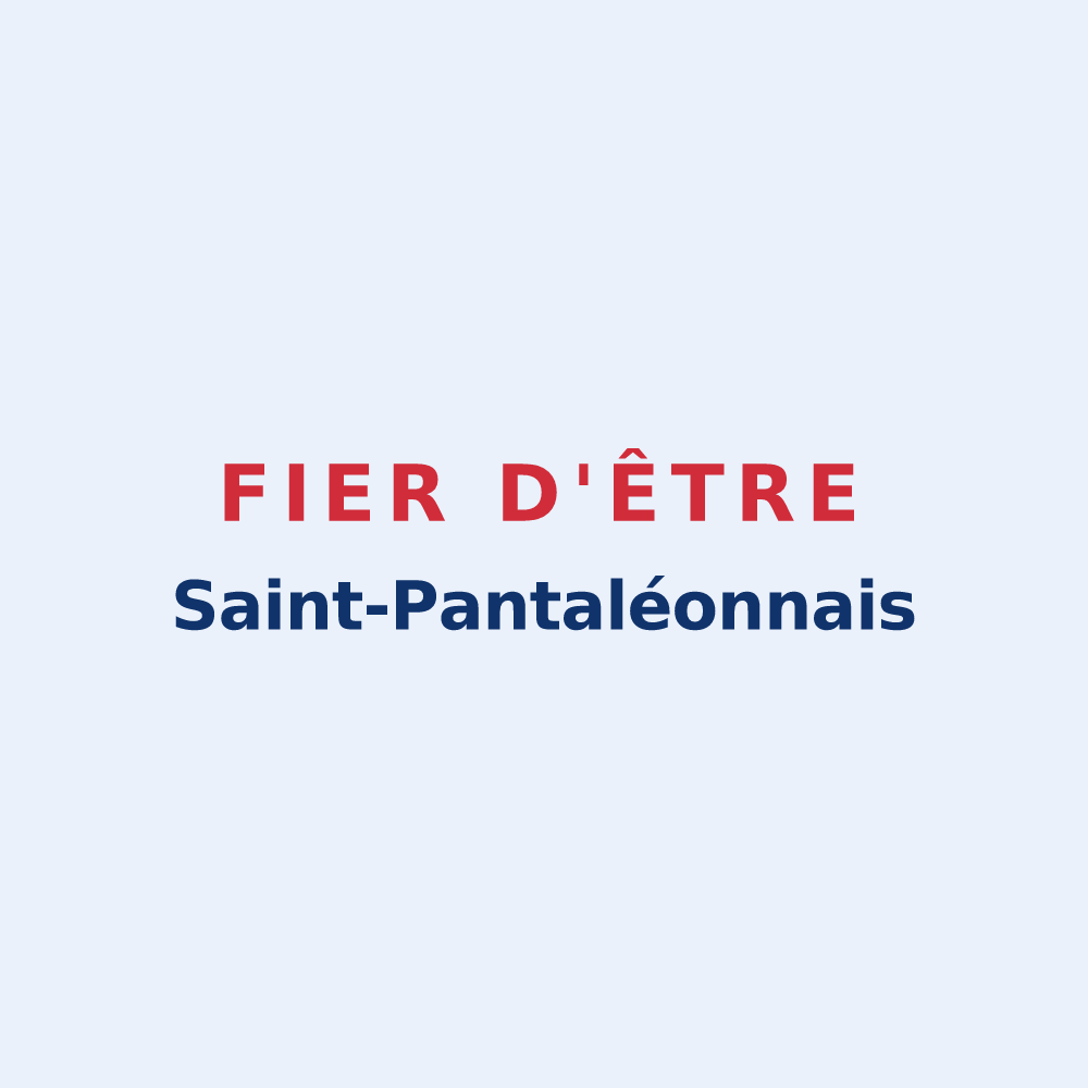 Sticker « Fier d'être Saint-Pantaléonnais » — design pour Saint-Pantaléon-de-Larche