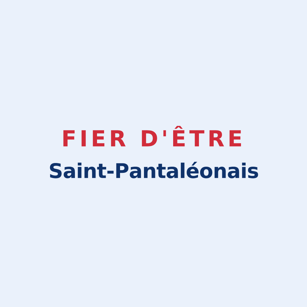 Sticker « Fier d'être Saint-Pantaléonais » — design pour Saint-Pantaléon-les-Vignes