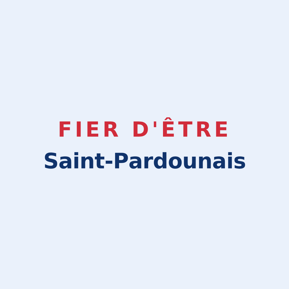 Sticker « Fier d'être Saint-Pardounais » — design pour Saint-Pardoux-du-Breuil