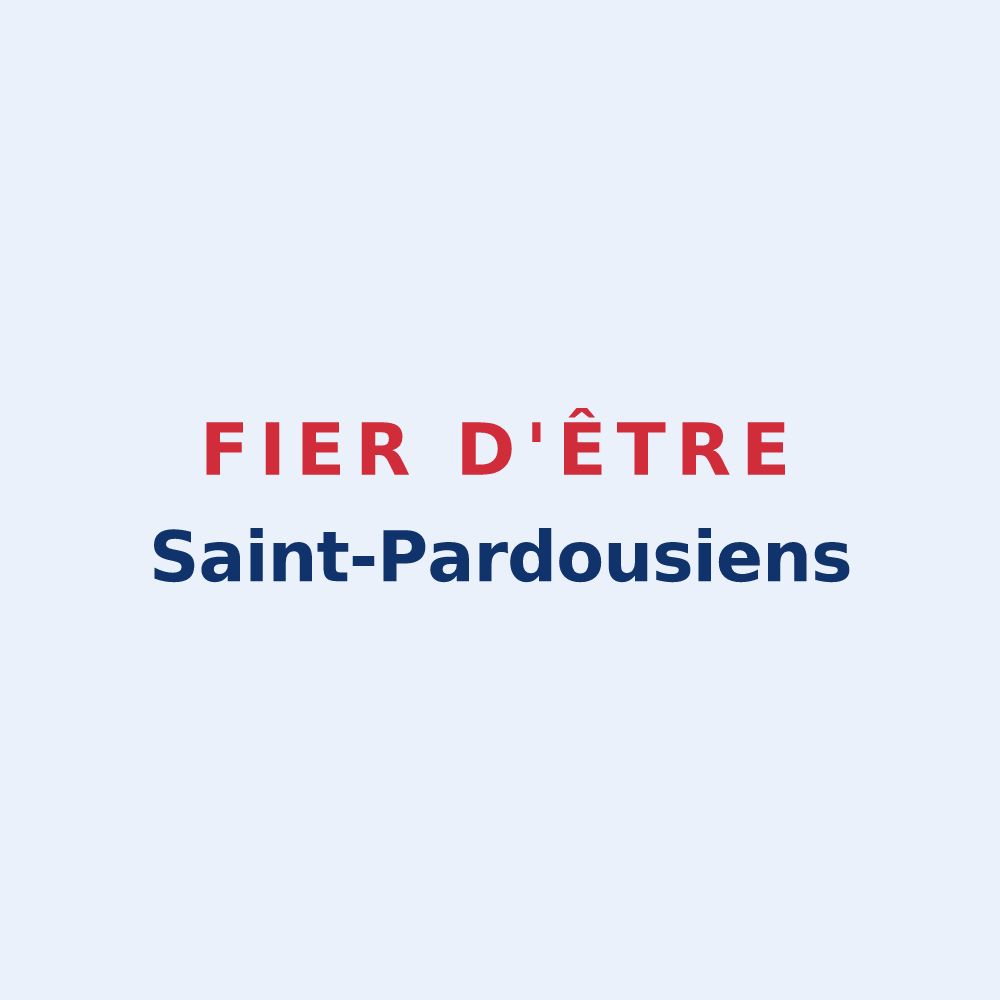 Sticker « Fier d'être Saint-Pardousiens » — design pour Saint-Pardoux-Soutiers