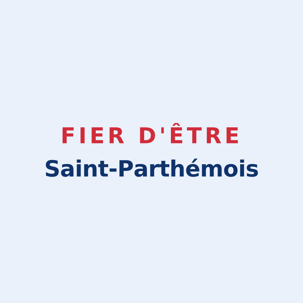 Sticker « Fier d'être Saint-Parthémois » — design pour Saint-Parthem