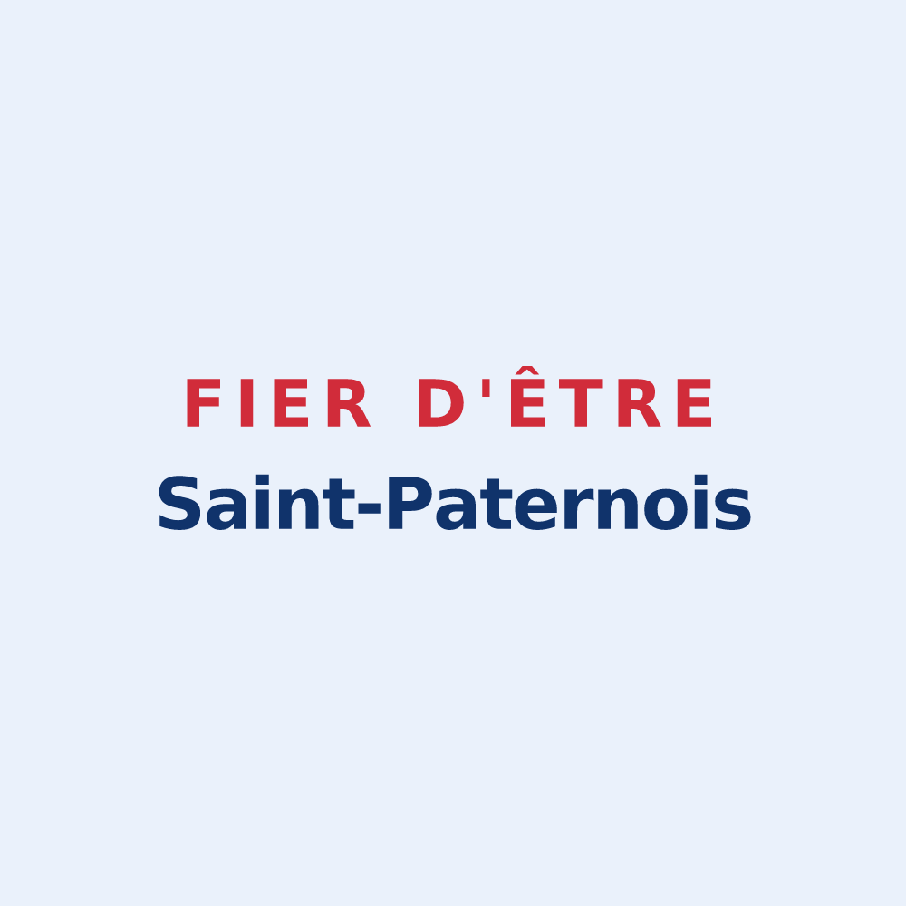 Sticker « Fier d'être Saint-Paternois » — design pour Saint-Paterne-Racan