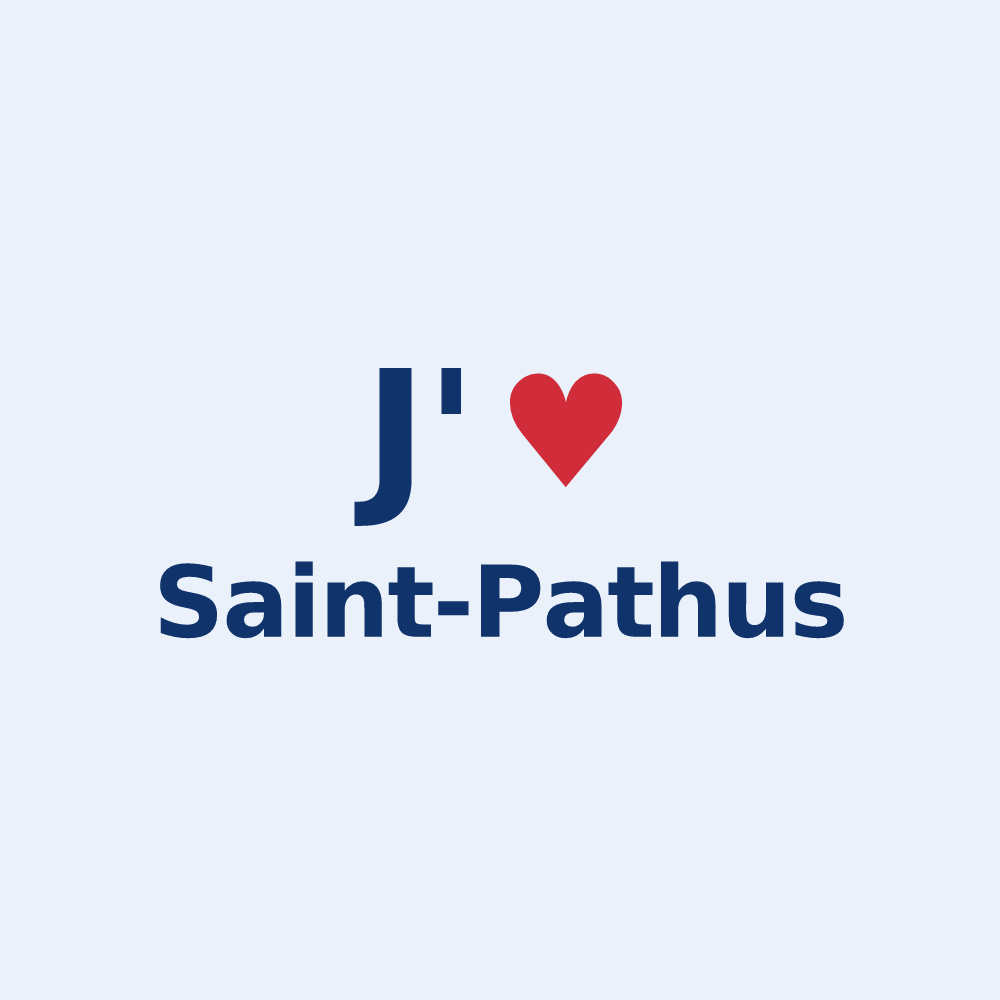 Sticker personnalisé Saint-Pathus — design J'aime Saint-Pathus
