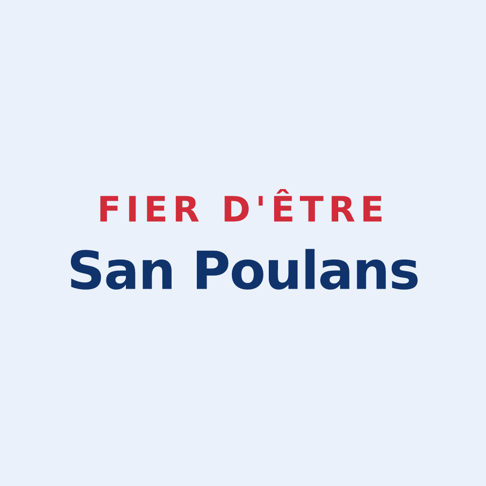 Sticker « Fier d'être San Poulans » — design pour Saint-Paul-en-Chablais