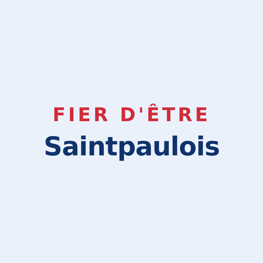Sticker « Fier d'être Saintpaulois » — design pour Saint-Paul-en-Forêt