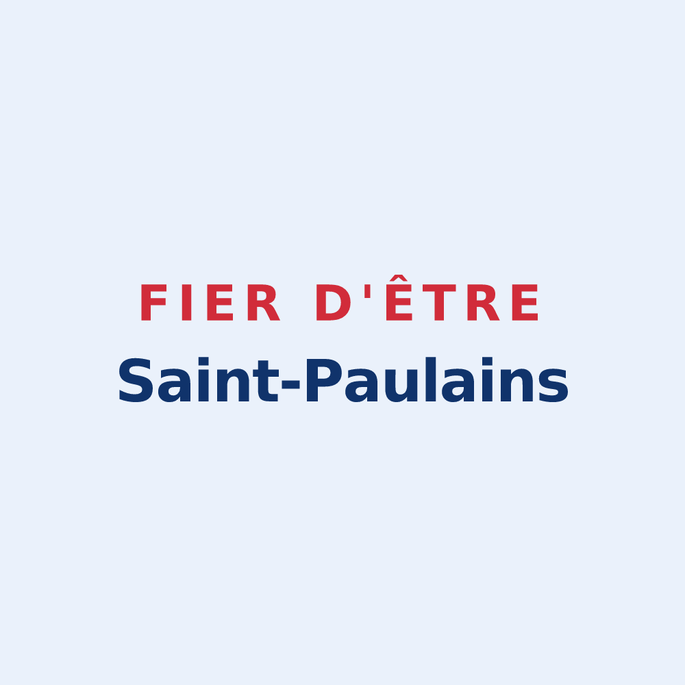Sticker « Fier d'être Saint-Paulains » — design pour Saint-Paul-sur-Isère