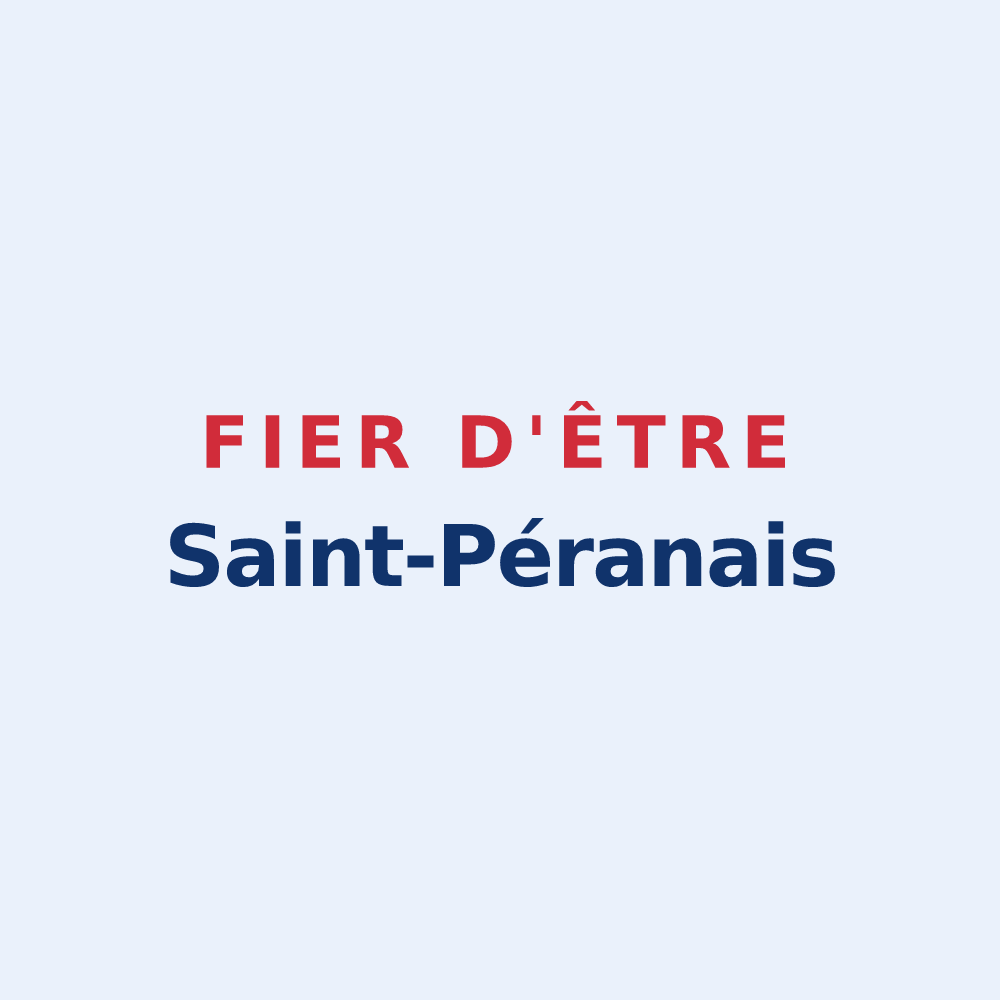 Sticker « Fier d'être Saint-Péranais » — design pour Saint-Péran