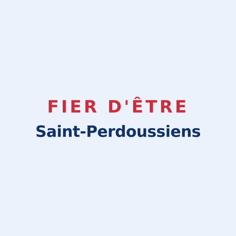 Sticker « Fier d'être Saint-Perdoussiens » — design pour Saint-Perdoux