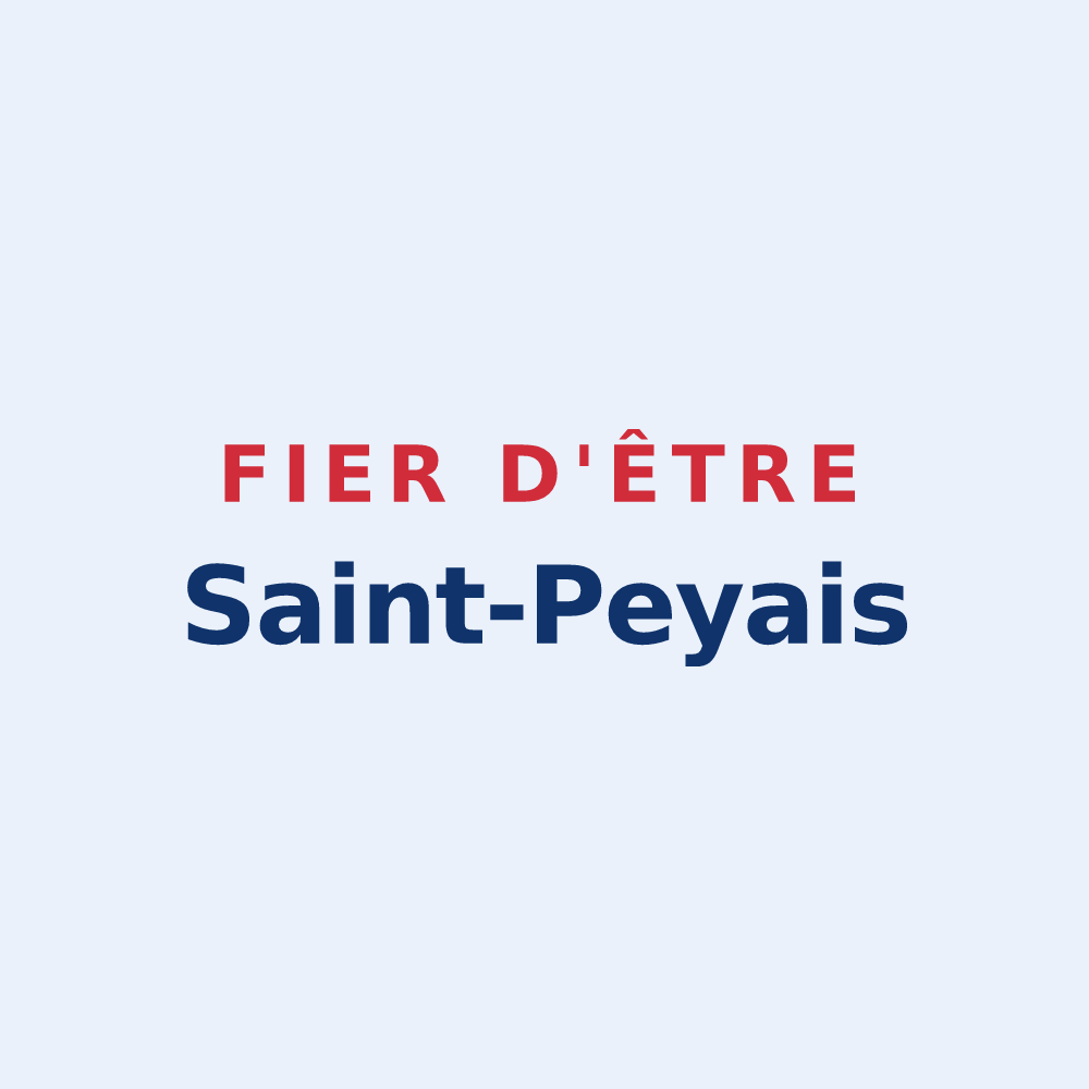 Sticker « Fier d'être Saint-Peyais » — design pour Saint-Pey-de-Castets