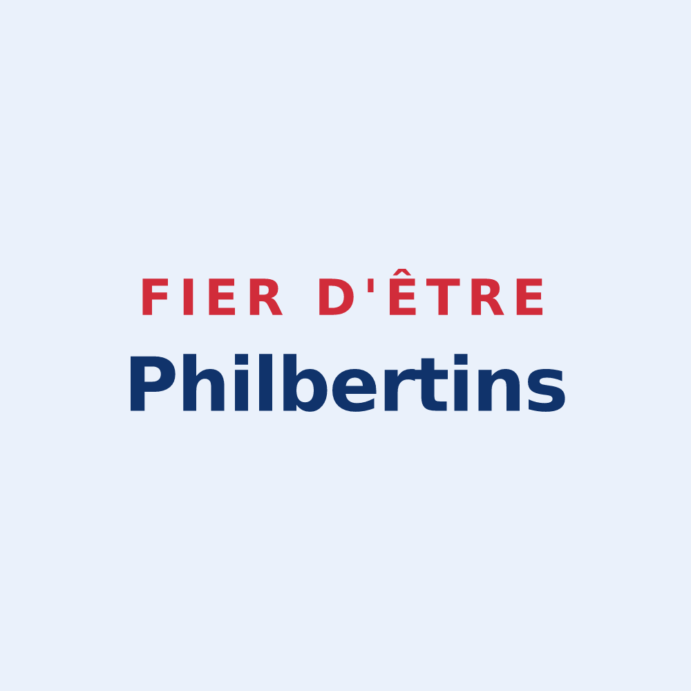 Sticker « Fier d'être Philbertins » — design pour Saint-Philbert-de-Bouaine