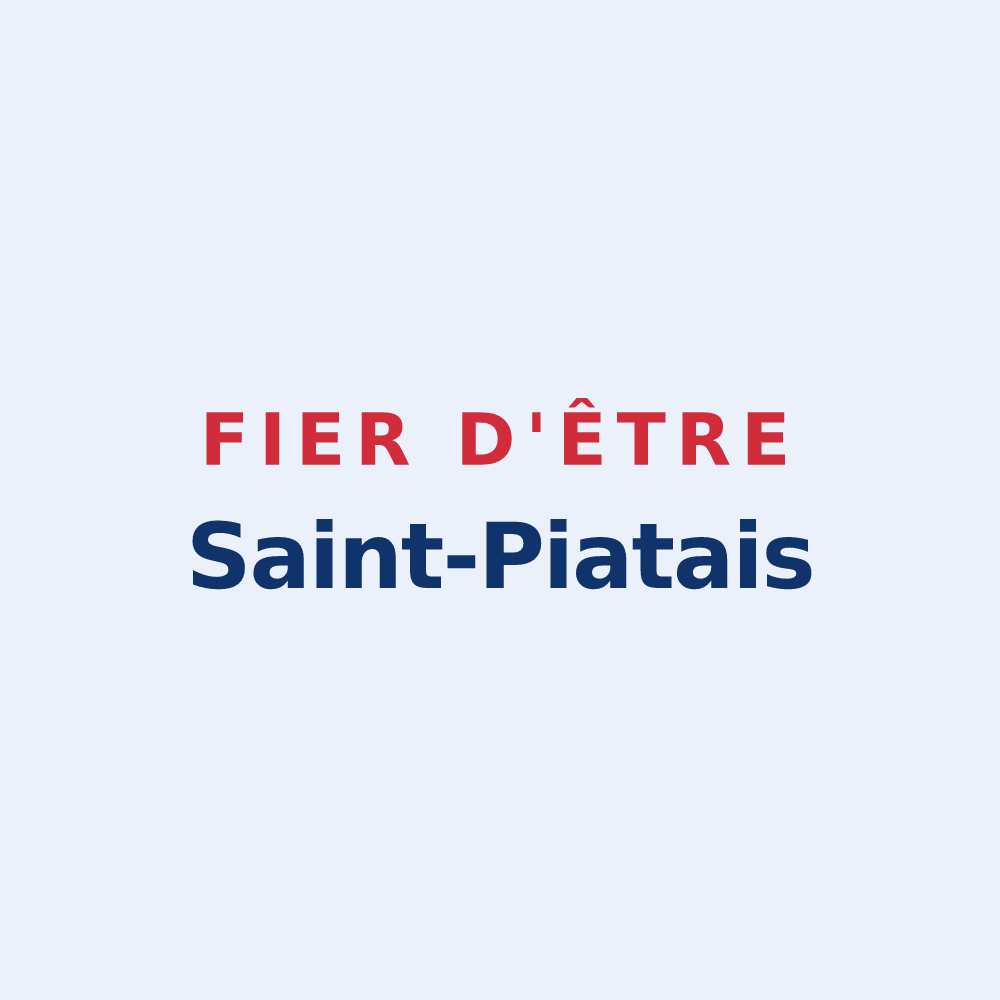Sticker « Fier d'être Saint-Piatais » — design pour Saint-Piat