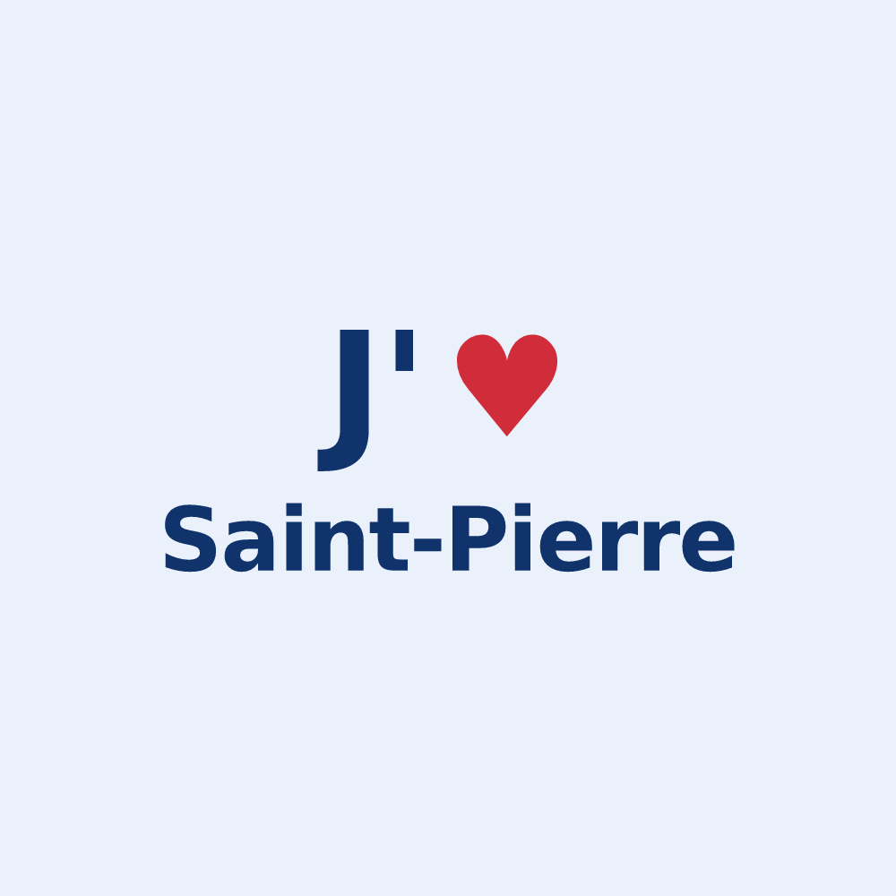 Sticker personnalisé Saint-Pierre — design J'aime Saint-Pierre