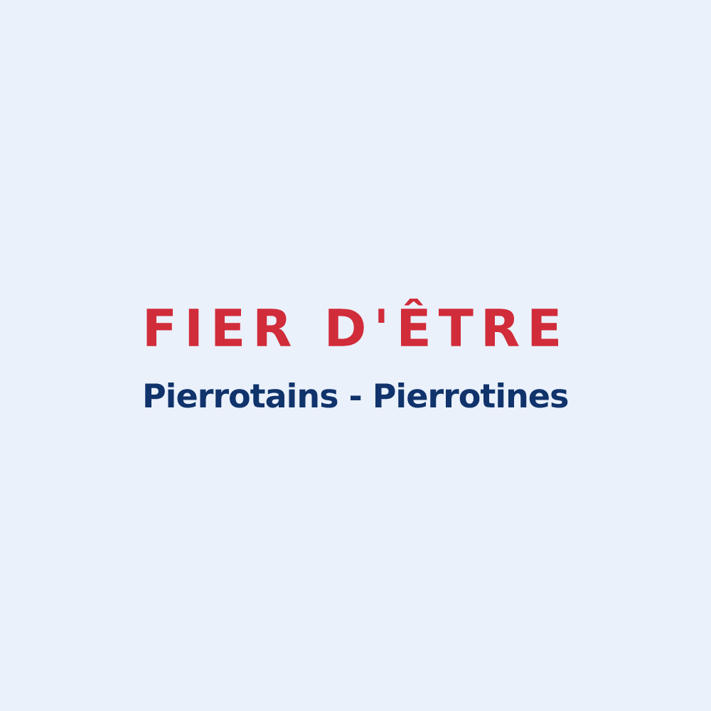 Sticker « Fier d'être Pierrotains  - Pierrotines » — design pour Saint-Pierre