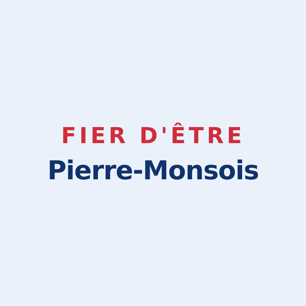 Sticker « Fier d'être Pierre-Monsois » — design pour Saint-Pierre-de-Mons