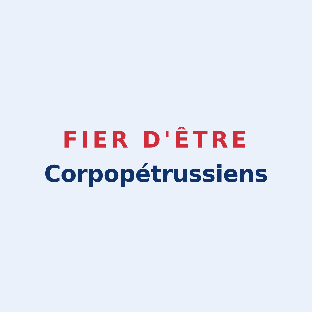Sticker « Fier d'être Corpopétrussiens » — design pour Saint-Pierre-des-Corps
