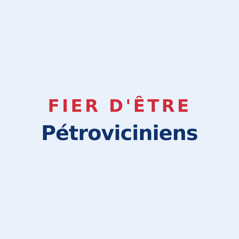 Sticker « Fier d'être Pétroviciniens » — design pour Saint-Pierre-du-Chemin