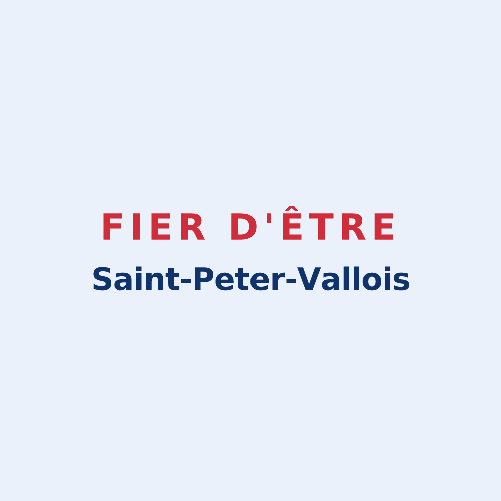 Sticker « Fier d'être Saint-Peter-Vallois » — design pour Saint-Pierre-en-Vaux
