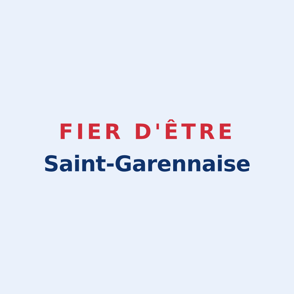 Sticker « Fier d'être Saint-Garennaise » — design pour Saint-Pierre-la-Garenne