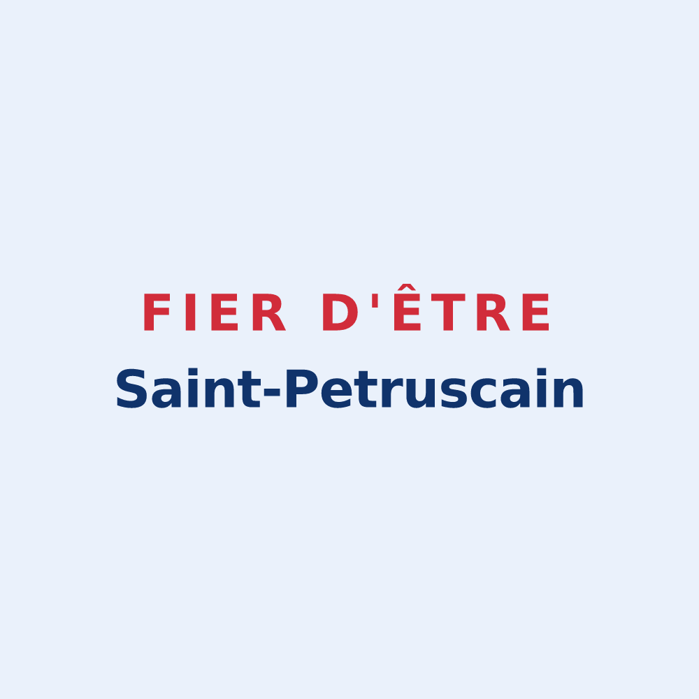Sticker « Fier d'être Saint-Petruscain » — design pour Saint-Pierre-le-Vieux