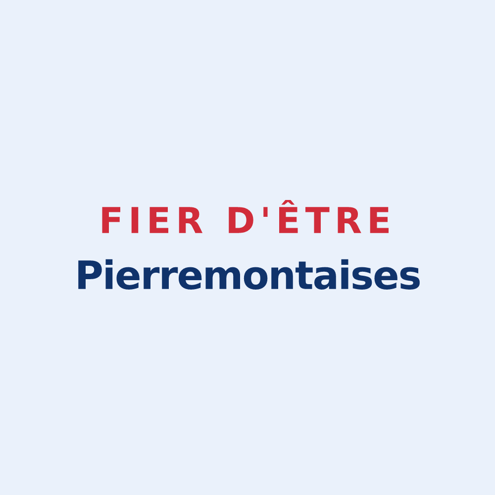 Sticker « Fier d'être Pierremontaises » — design pour Saint-Pierremont