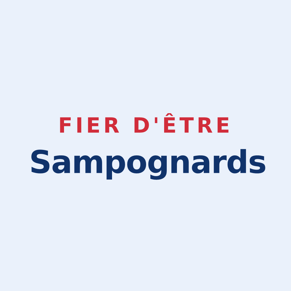 Sticker « Fier d'être Sampognards » — design pour Saint-Point