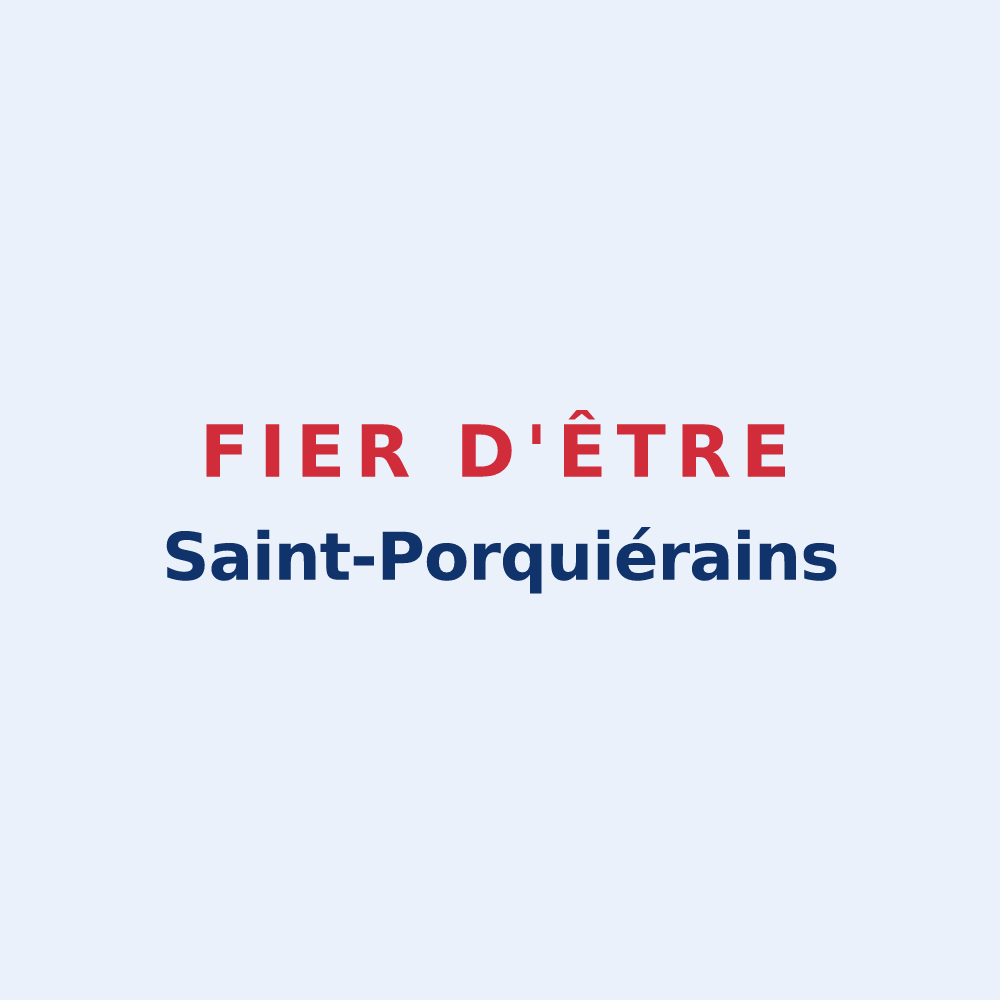 Sticker « Fier d'être Saint-Porquiérains » — design pour Saint-Porquier