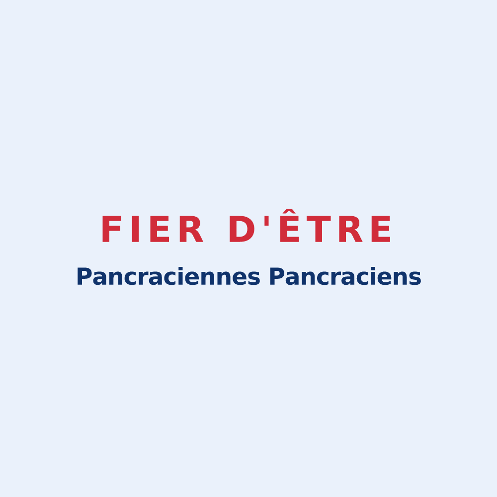 Sticker « Fier d'être Pancraciennes Pancraciens » — design pour Saint-Prancher