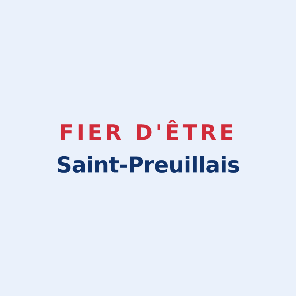 Sticker « Fier d'être Saint-Preuillais » — design pour Saint-Preuil