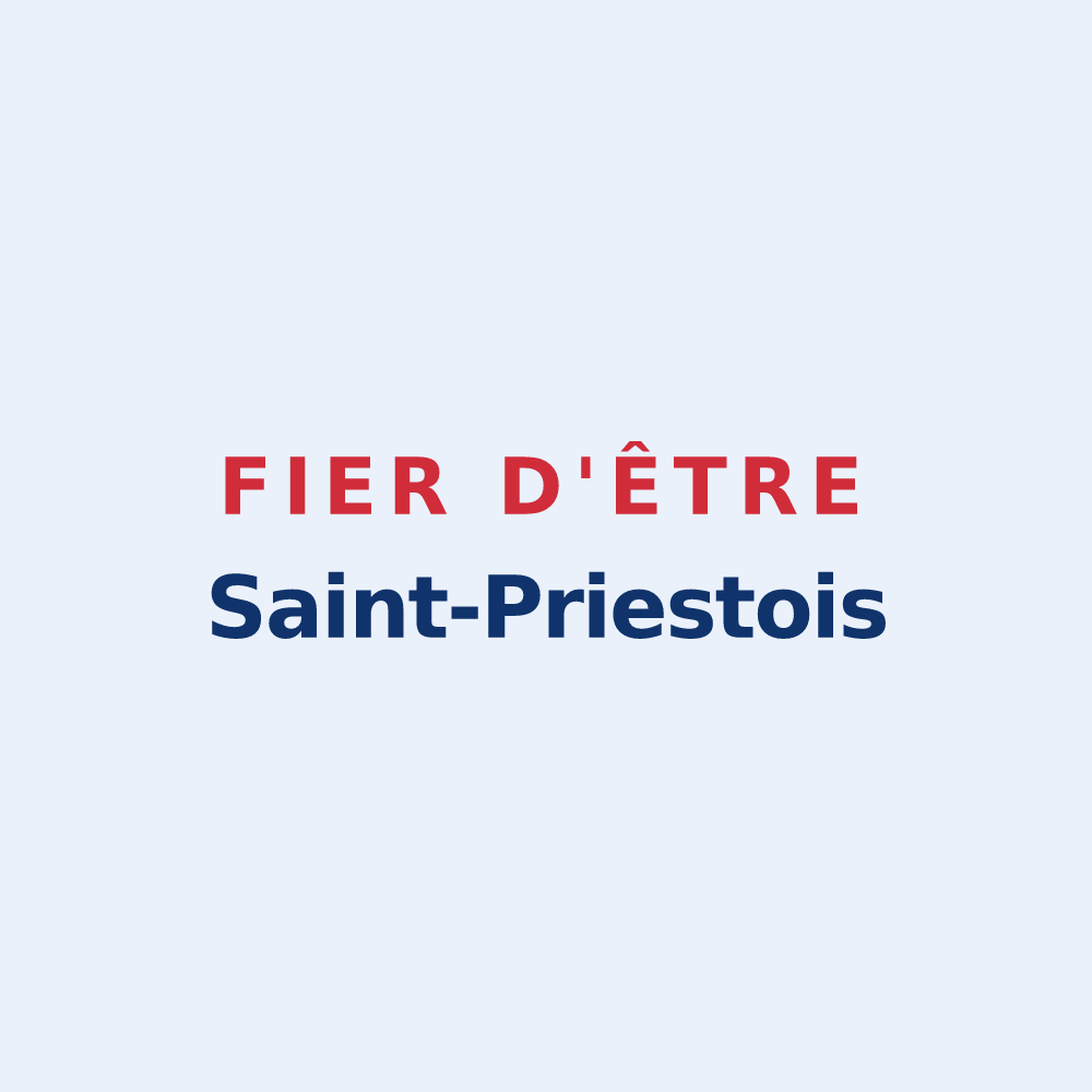 Sticker « Fier d'être Saint-Priestois » — design pour Saint-Priest-Bramefant