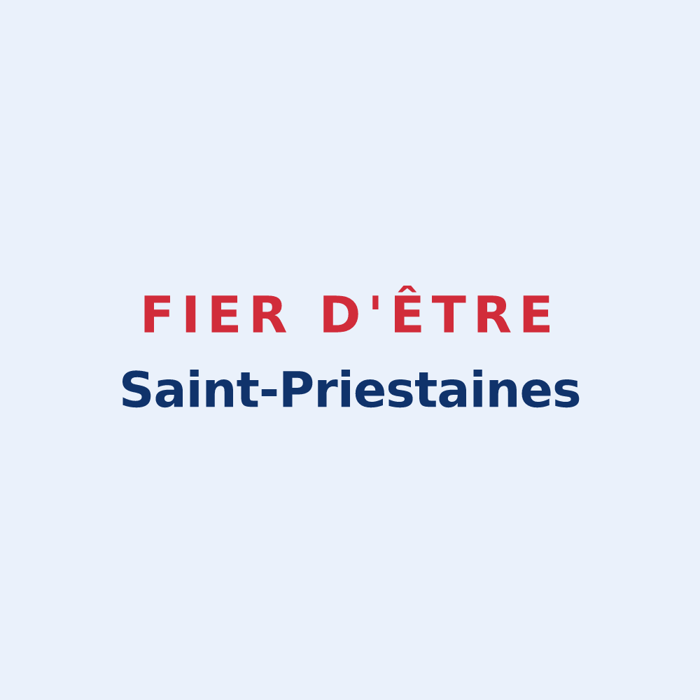 Sticker « Fier d'être Saint-Priestaines » — design pour Saint-Priest-en-Murat
