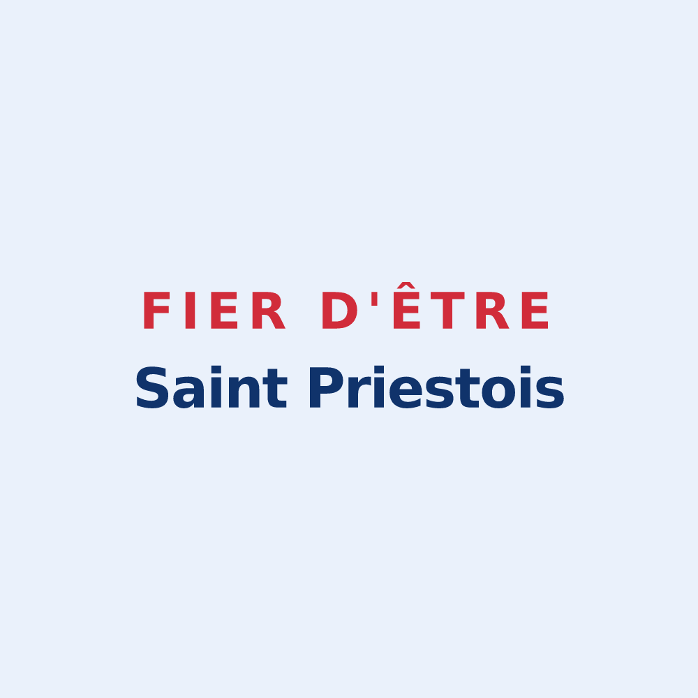 Sticker « Fier d'être Saint Priestois » — design pour Saint-Priest-les-Fougères