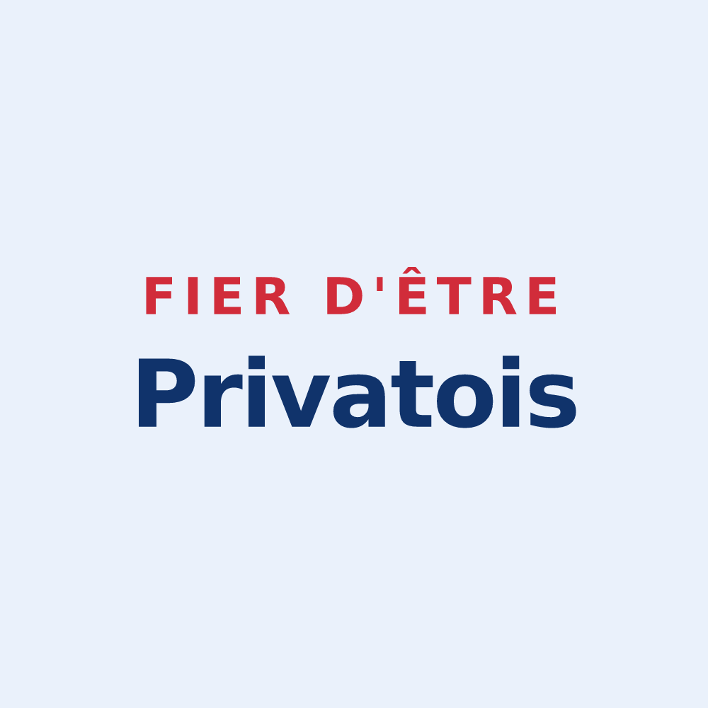 Sticker « Fier d'être Privatois » — design pour Saint-Privat