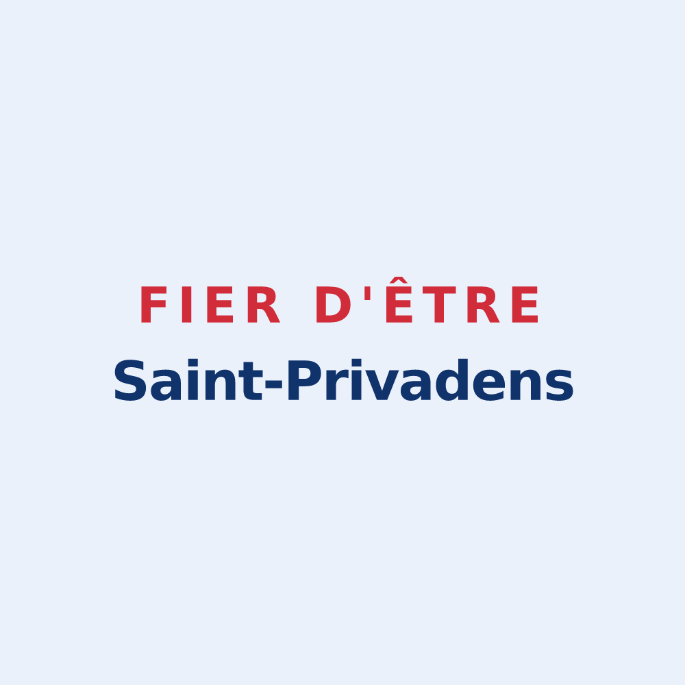 Sticker « Fier d'être Saint-Privadens » — design pour Saint-Privat-des-Vieux