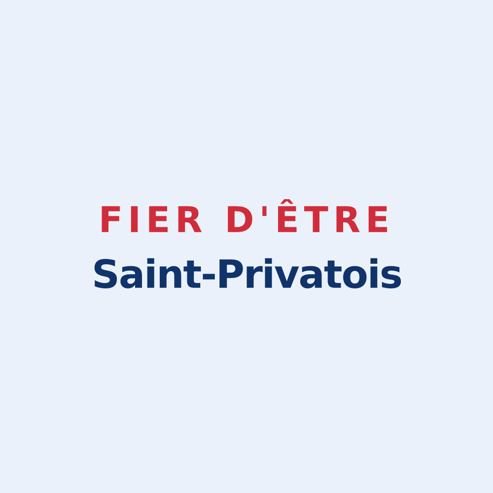 Sticker « Fier d'être Saint-Privatois » — design pour Saint Privat en Périgord