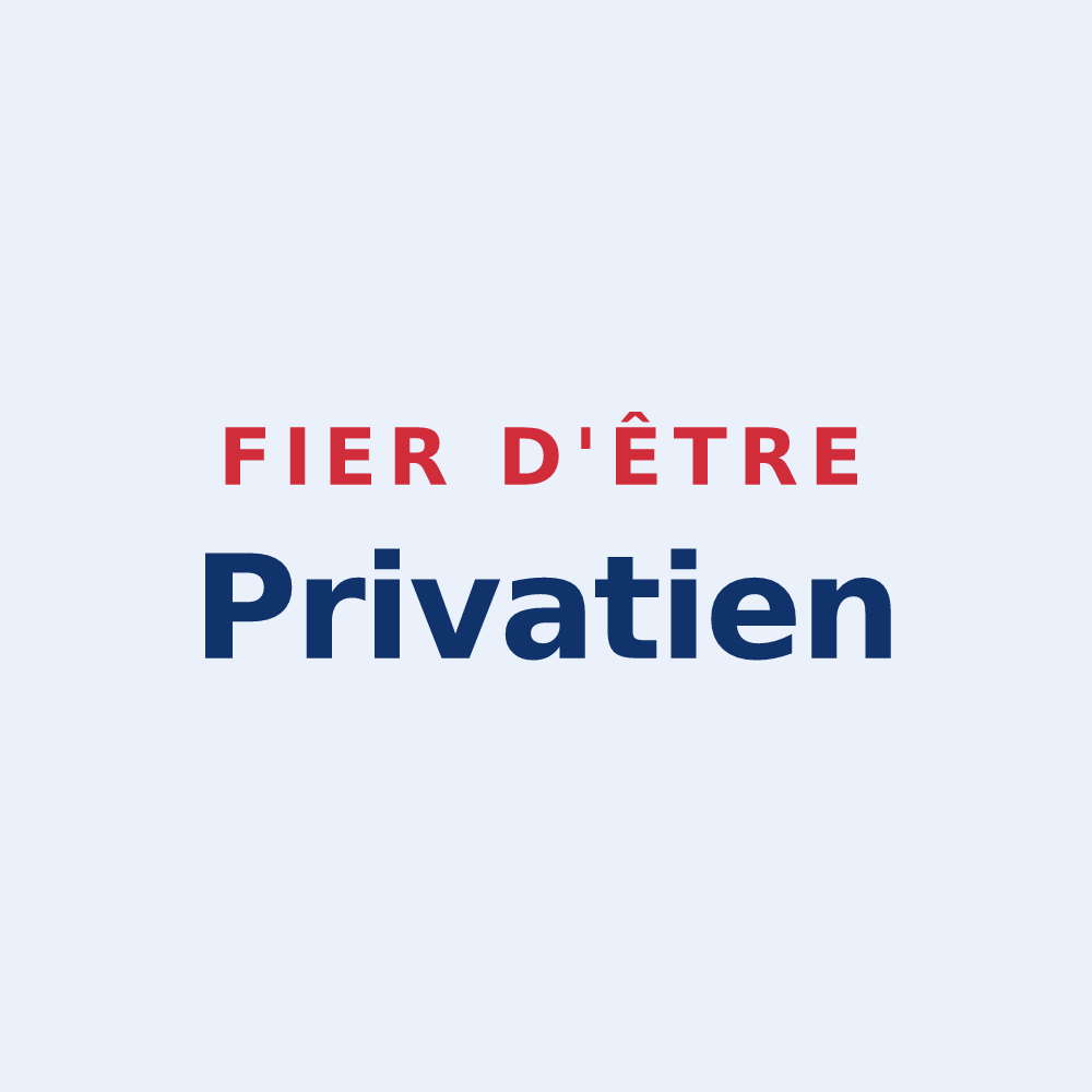 Sticker « Fier d'être Privatien » — design pour Saint-Privat-la-Montagne