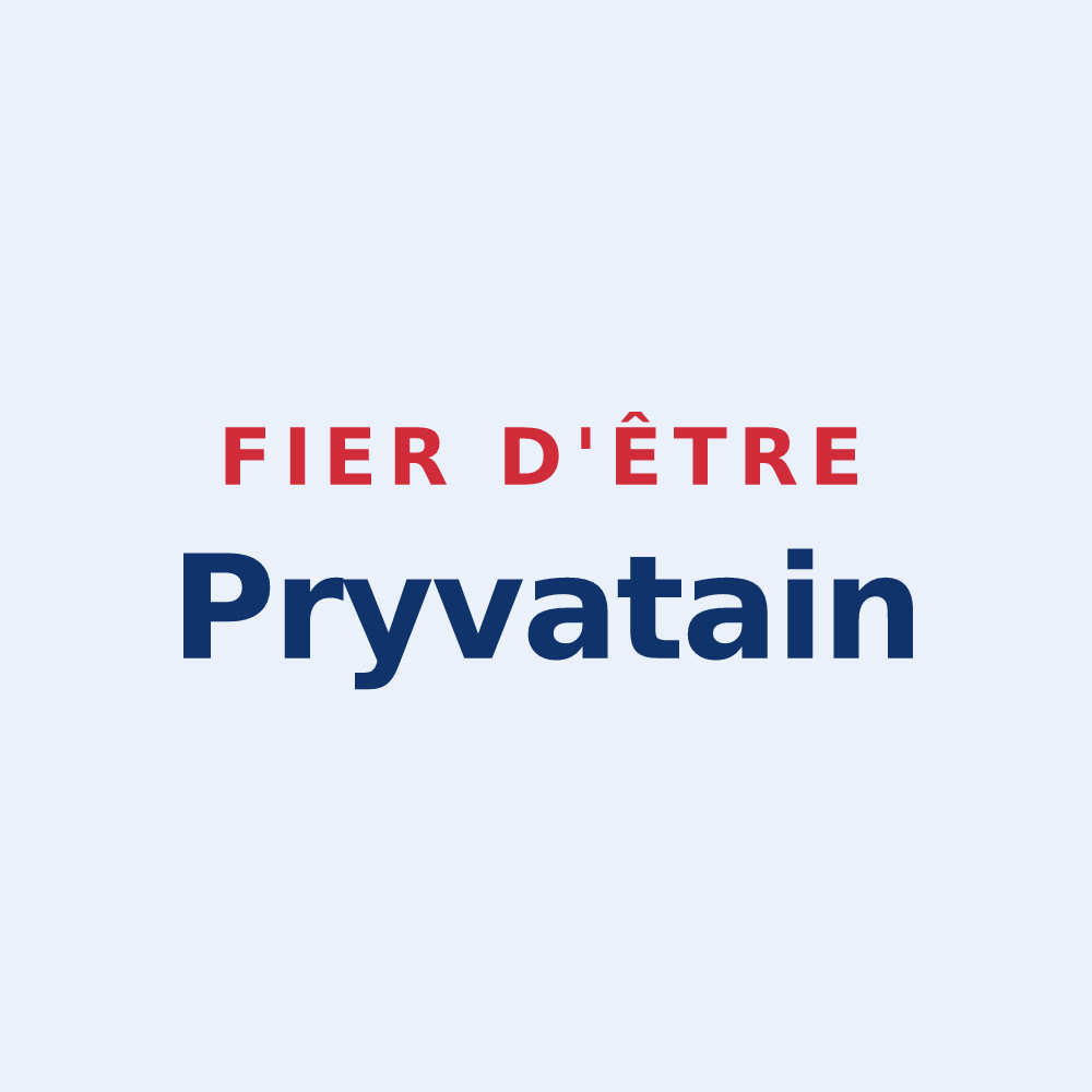 Sticker « Fier d'être Pryvatain » — design pour Saint-Pryvé-Saint-Mesmin