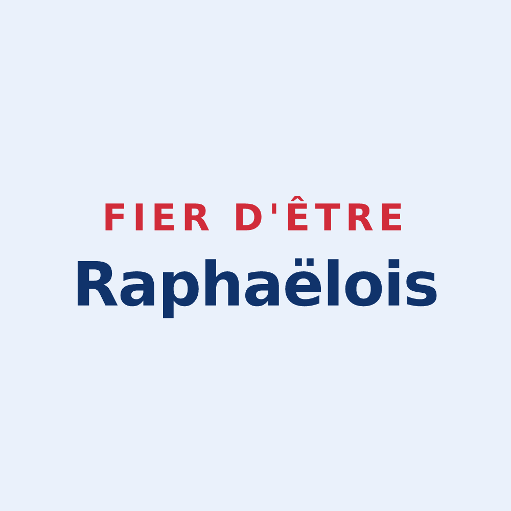 Sticker « Fier d'être Raphaëlois » — design pour Saint-Raphaël