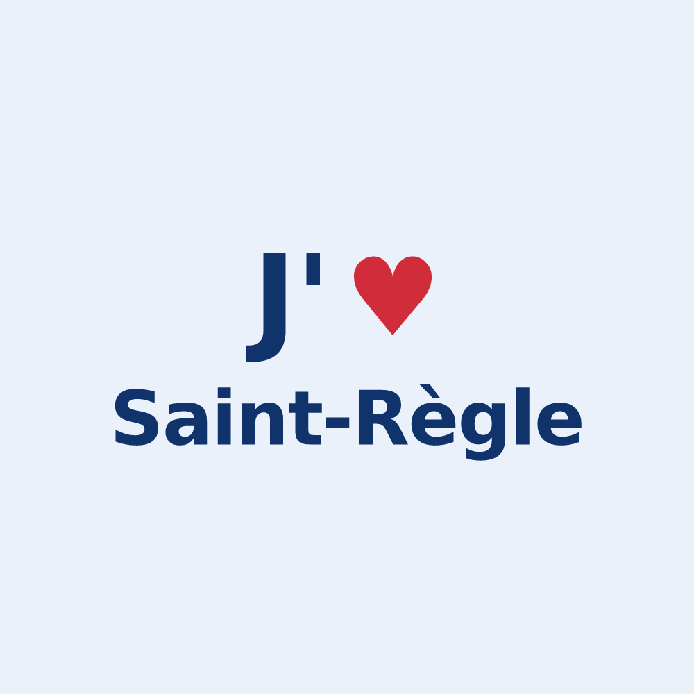 Sticker personnalisé Saint-Règle — design J'aime Saint-Règle