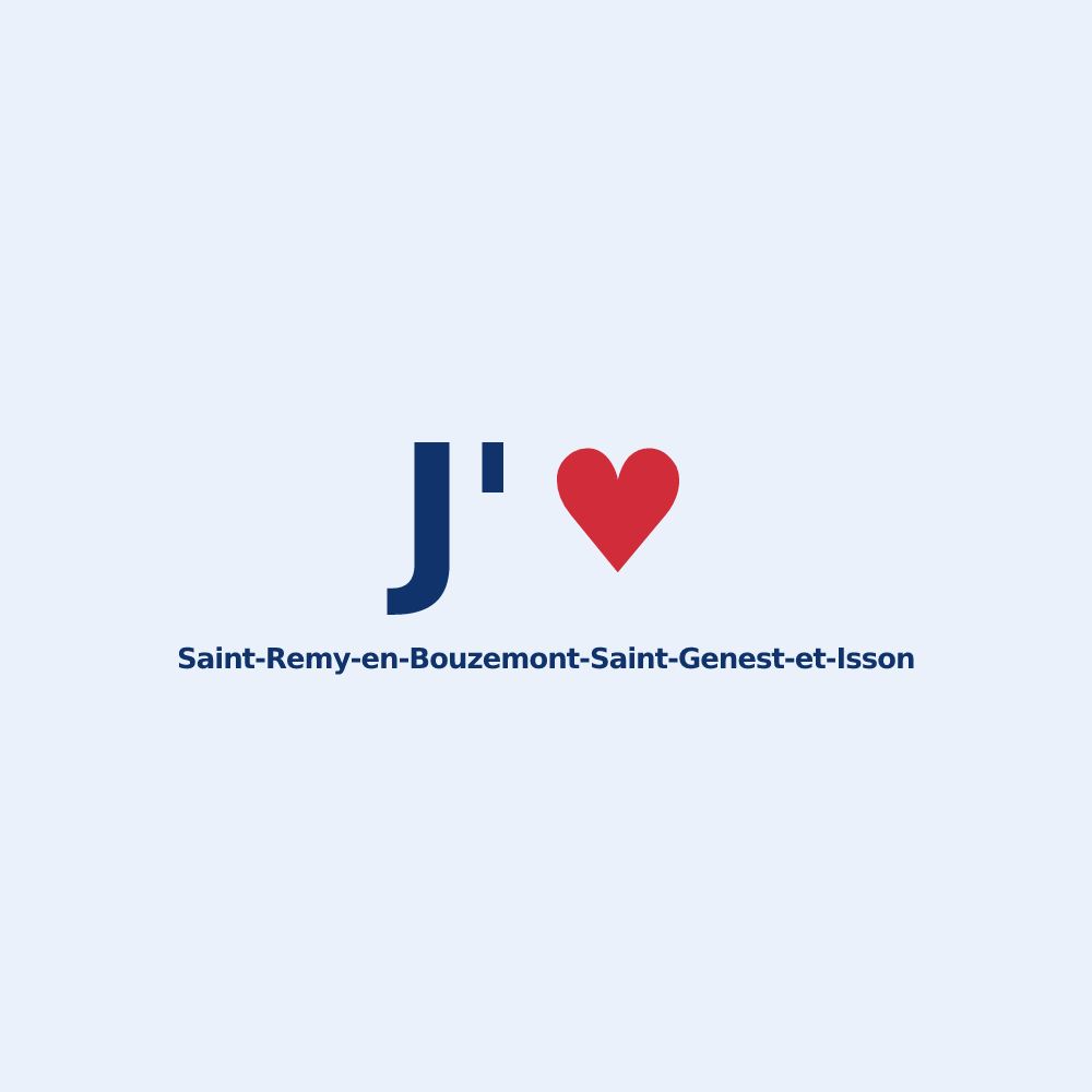 Sticker personnalisé Saint-Remy-en-Bouzemont-Saint-Genest-et-Isson — design J'aime Saint-Remy-en-Bouzemont-Saint-Genest-et-Isson