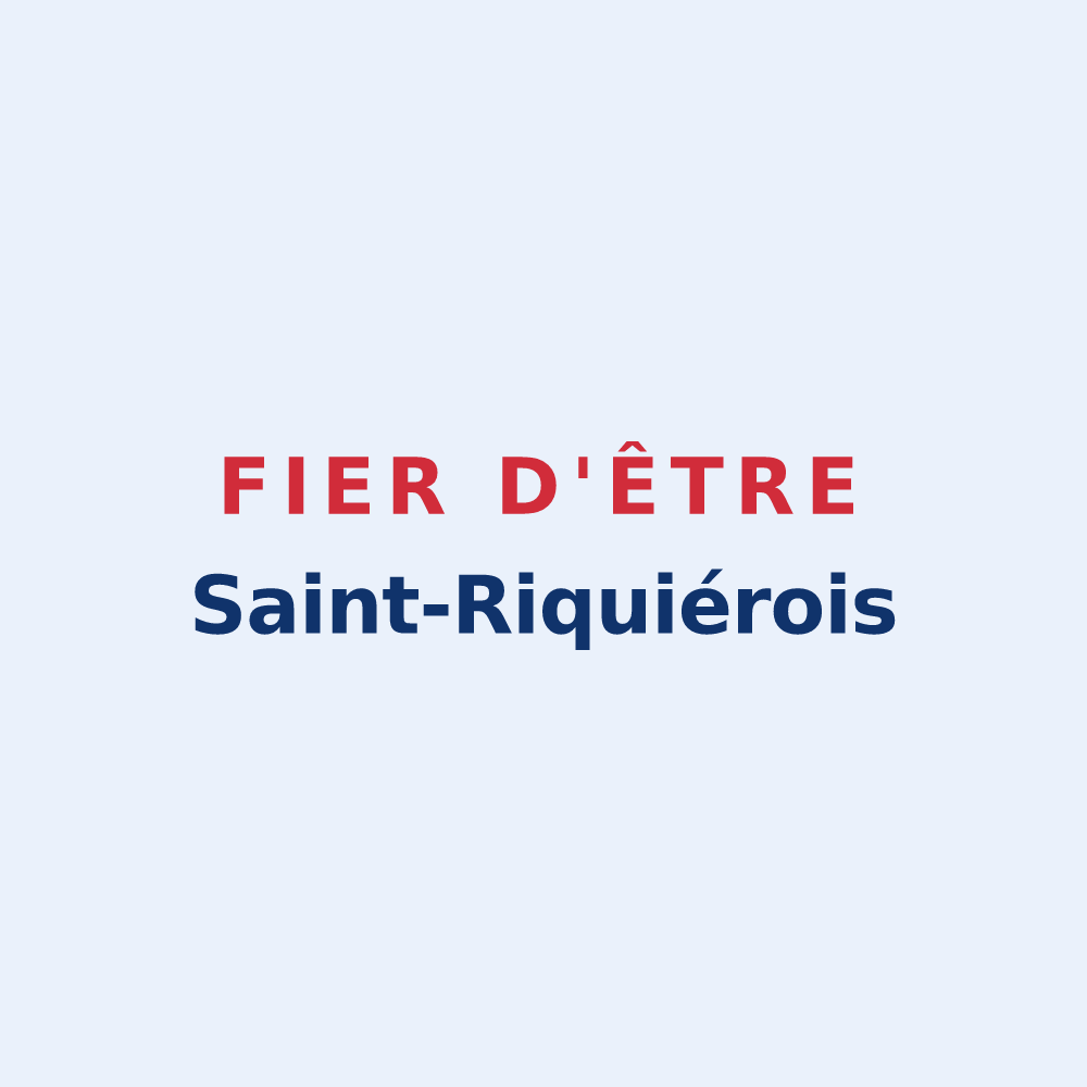 Sticker « Fier d'être Saint-Riquiérois » — design pour Saint-Riquier-en-Rivière
