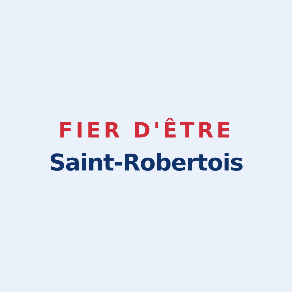 Sticker « Fier d'être Saint-Robertois » — design pour Saint-Robert